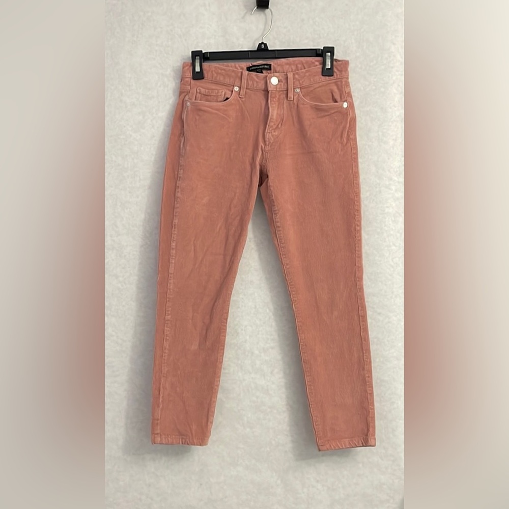 Banana Republic skinny pink corduroys 26P